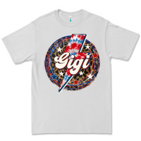 Dove Grey Western Gigi Patriotic Premium Tee - LillyAllenDesigns