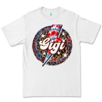 White Western Gigi Patriotic Premium Tee - LillyAllenDesigns