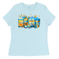 Baby Blue hanukkah coffee Ladies Tee - Jasminsmagicworld