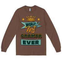 Chestnut world's best grampa ever Long Sleeve Tee - Jasminsmagicworld