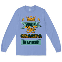 Colony Blue world's best grampa ever Long Sleeve Tee - Jasminsmagicworld