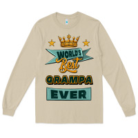 Mushroom world's best grampa ever Long Sleeve Tee - Jasminsmagicworld