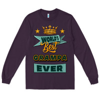 Plum world's best grampa ever Long Sleeve Tee - Jasminsmagicworld