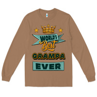 Toasted Coconut world's best grampa ever Long Sleeve Tee - Jasminsmagicworld