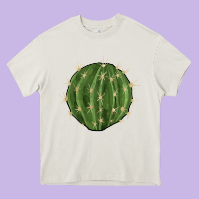 Cactus Heavy Core Tee Designed By Barkaloodesign