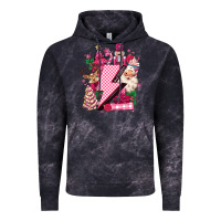 Cloud Black pink christmas lightning bolt Vintage Hoodie - MaliasSmallBusiness