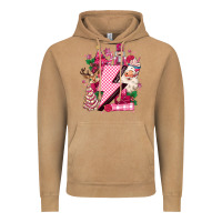Vintage Camel pink christmas lightning bolt Vintage Hoodie - MaliasSmallBusiness