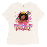 Bone birthday princess with afro girl Ladies Tee - NancyCooperArtShop