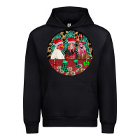 Black Chickens Urban Hoodie - CowhideDigitalArt