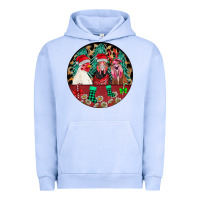 Pigment Grape Ice Chickens Urban Hoodie - CowhideDigitalArt