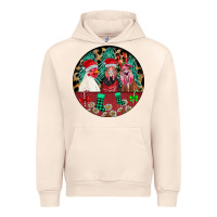 Sandshell Chickens Urban Hoodie - CowhideDigitalArt