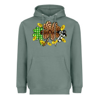 Sage St. Patrick's Day shamrocks Heavyweight Hoodie - OliviaCreatesArt