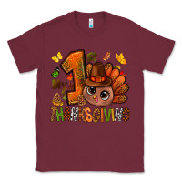 Burgundy my first thanksgiving with turkey bbs Classic Tee - BundleAndBundleShop