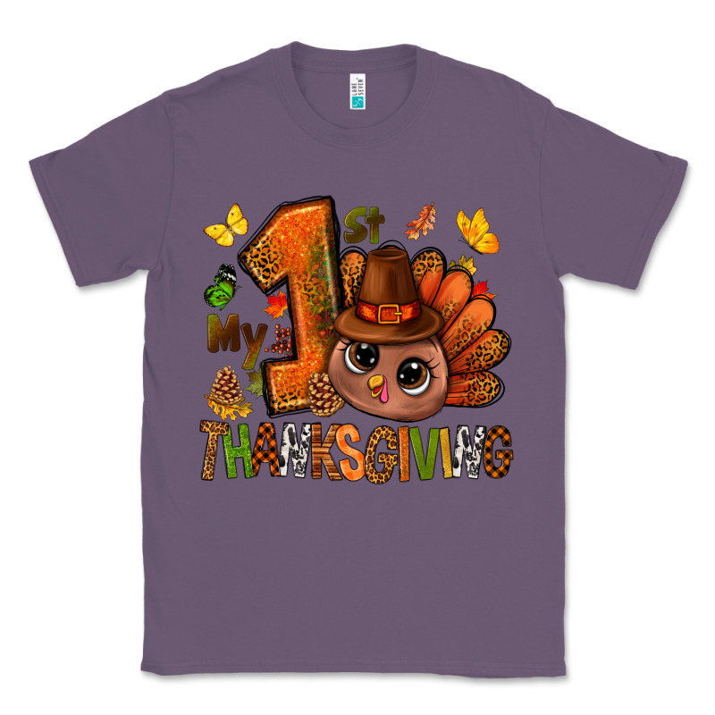 My First Thanksgiving With Turkey Bbs Classic Tee by BundleAndBundleShop | Teevron
