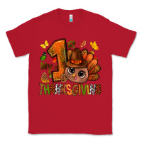 Red my first thanksgiving with turkey bbs Classic Tee - BundleAndBundleShop