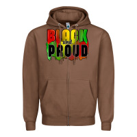 Chestnut black and proud Zipper Hoodie - CowGirlArtShop