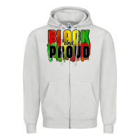 Dove Grey black and proud Zipper Hoodie - CowGirlArtShop