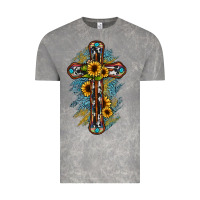 Cloud Rock cross Vintage Tee - JahusDesignShop