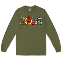 Army Green love crawfish western mardi gras Long Sleeve Tee - Jasminsmagicworld