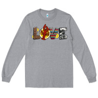 Heather Grey love crawfish western mardi gras Long Sleeve Tee - Jasminsmagicworld