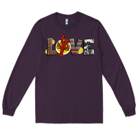Plum love crawfish western mardi gras Long Sleeve Tee - Jasminsmagicworld