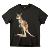 Asphalt baby kangaroo Heavy Core Tee - LillyAllenDesigns