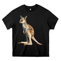 Black baby kangaroo Heavy Core Tee - LillyAllenDesigns
