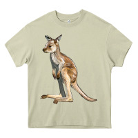 Mossy baby kangaroo Heavy Core Tee - LillyAllenDesigns