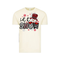 Vintage Arctic let it snow sowman snowflake Vintage Tee - MaliasSmallBusiness