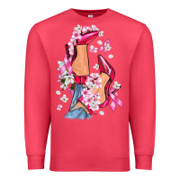 Cardinal Cancer high heels Breast Cancer Premium Sweatshirt - FaDigitalArtStudio