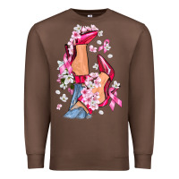 Chestnut Cancer high heels Breast Cancer Premium Sweatshirt - FaDigitalArtStudio