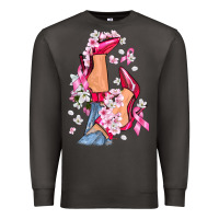 Smoke Cancer high heels Breast Cancer Premium Sweatshirt - FaDigitalArtStudio