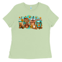 Matcha thanksgiving coffee Ladies Tee - Jasminsmagicworld