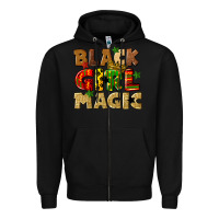 Black black girl magic juneteenth Zipper Hoodie - CowGirlArtShop