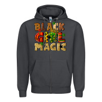 Smoke black girl magic juneteenth Zipper Hoodie - CowGirlArtShop