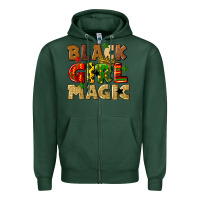 Sports Green black girl magic juneteenth Zipper Hoodie - CowGirlArtShop