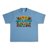 Pebble Blue Western Loud And Proud Mom Urban Heavy Tee - BundleAndBundleShop