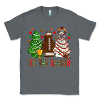 Charcoal Heather tis' the season american football christmas cakes bbs Classic Tee - BundleAndBundleShop