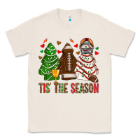 Natural tis' the season american football christmas cakes bbs Classic Tee - BundleAndBundleShop
