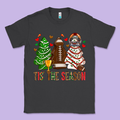 Tis' The Season American Football Christmas Cakes Bbs Classic Tee Designed By Bundleandbundleshop