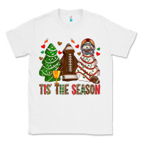 White tis' the season american football christmas cakes bbs Classic Tee - BundleAndBundleShop