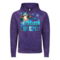 Cloud Purple I'm freakin freezin Vintage Hoodie - MaliasSmallBusiness