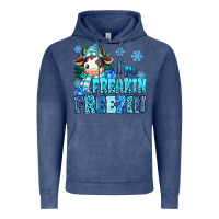 Vintage Denim I'm freakin freezin Vintage Hoodie - MaliasSmallBusiness