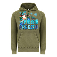 Vintage Olive I'm freakin freezin Vintage Hoodie - MaliasSmallBusiness