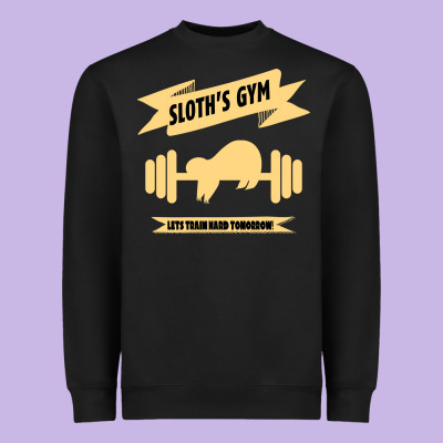 Sloth S Gym Heavyweight Sweatshirt Designed By Bettercallsaul