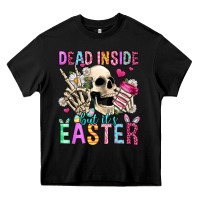 Black dead inside but it's easter Heavy Core Tee - Jasminsmagicworld