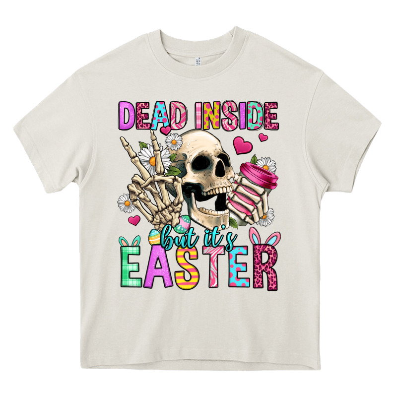 Dead Inside But It's Easter Heavy Core Tee by Jasminsmagicworld | Teevron