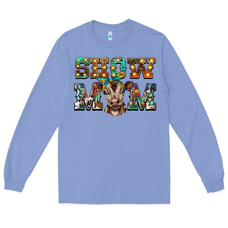 Show Mom Brown Calf Long Sleeve Tee by BarkalooDesign | Teevron