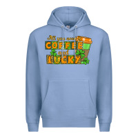 Colony Blue All you need is coffee and lucky Premium Hoodie - CowGirlArtShop