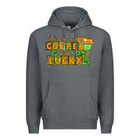 Rock All you need is coffee and lucky Premium Hoodie - CowGirlArtShop